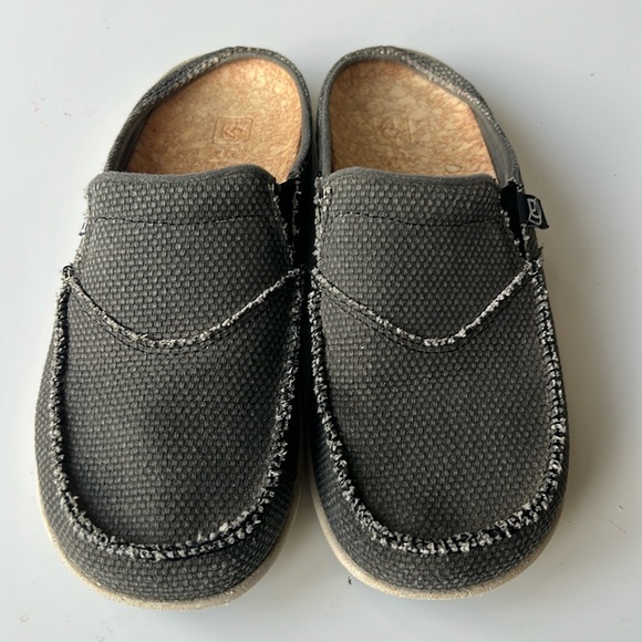 Spenco Siesta Women Canvas Clogs Slide Orthotic Support Sole Charcoal Grey Sz 7 - Picture 1 of 10